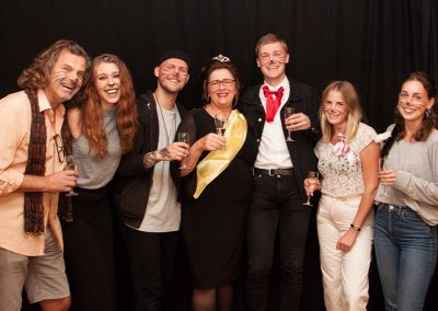 Staff all dressed up for one of the Farewell Dinners - from the left Ruud, Kelly, Gustav, Nelleke, Erland, Maja, Felicia